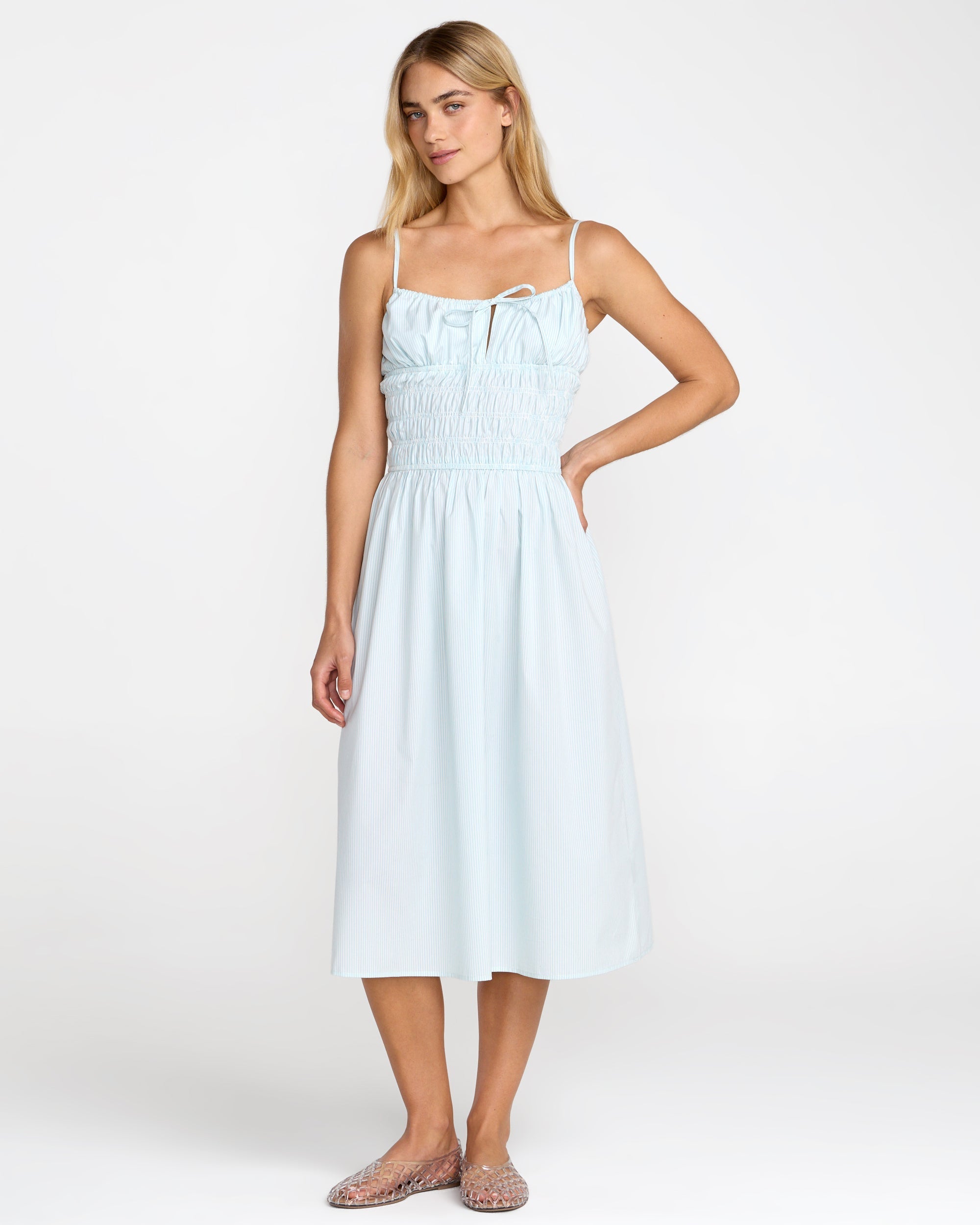 Raya Midi Dress - Crystal Blue | RVCA online