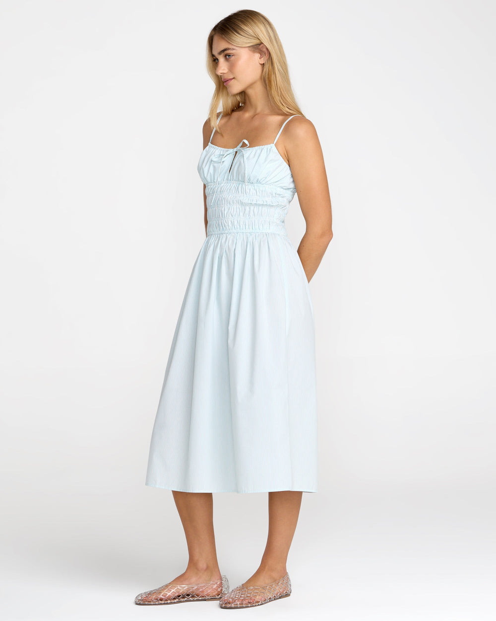 Raya Midi Dress - Crystal Blue | RVCA online