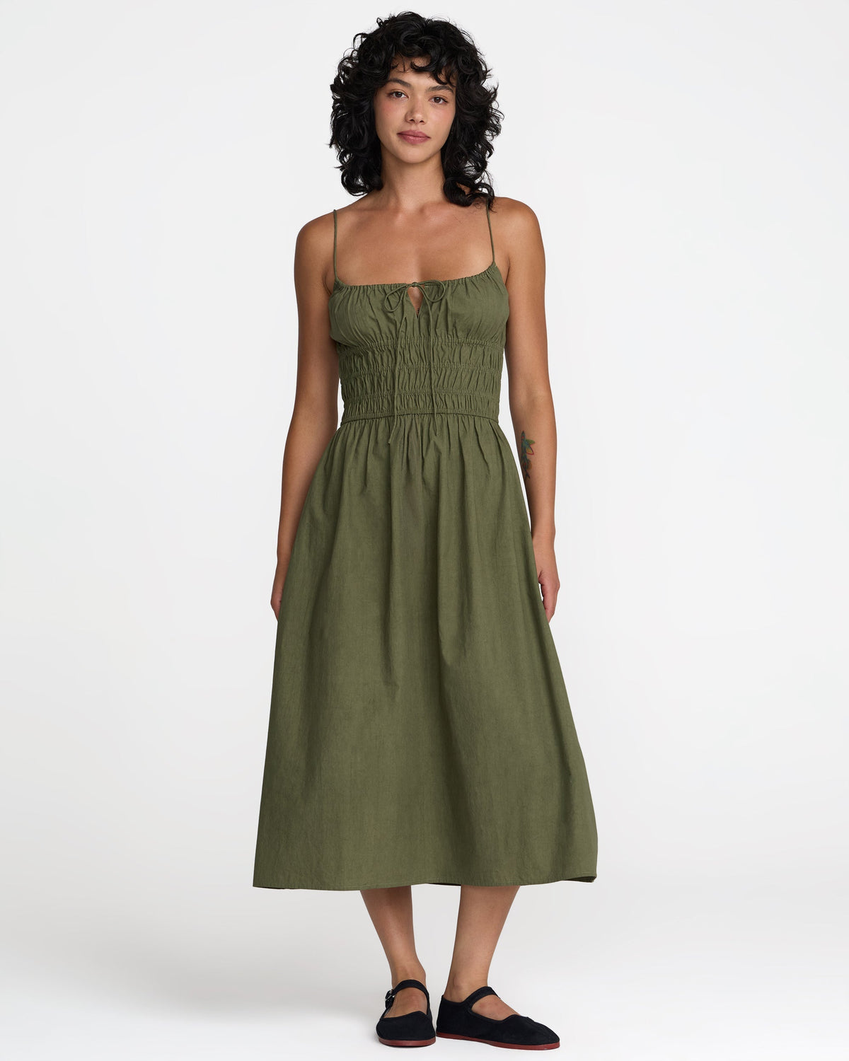 Raya Midi Dress - Olive | RVCA for sale