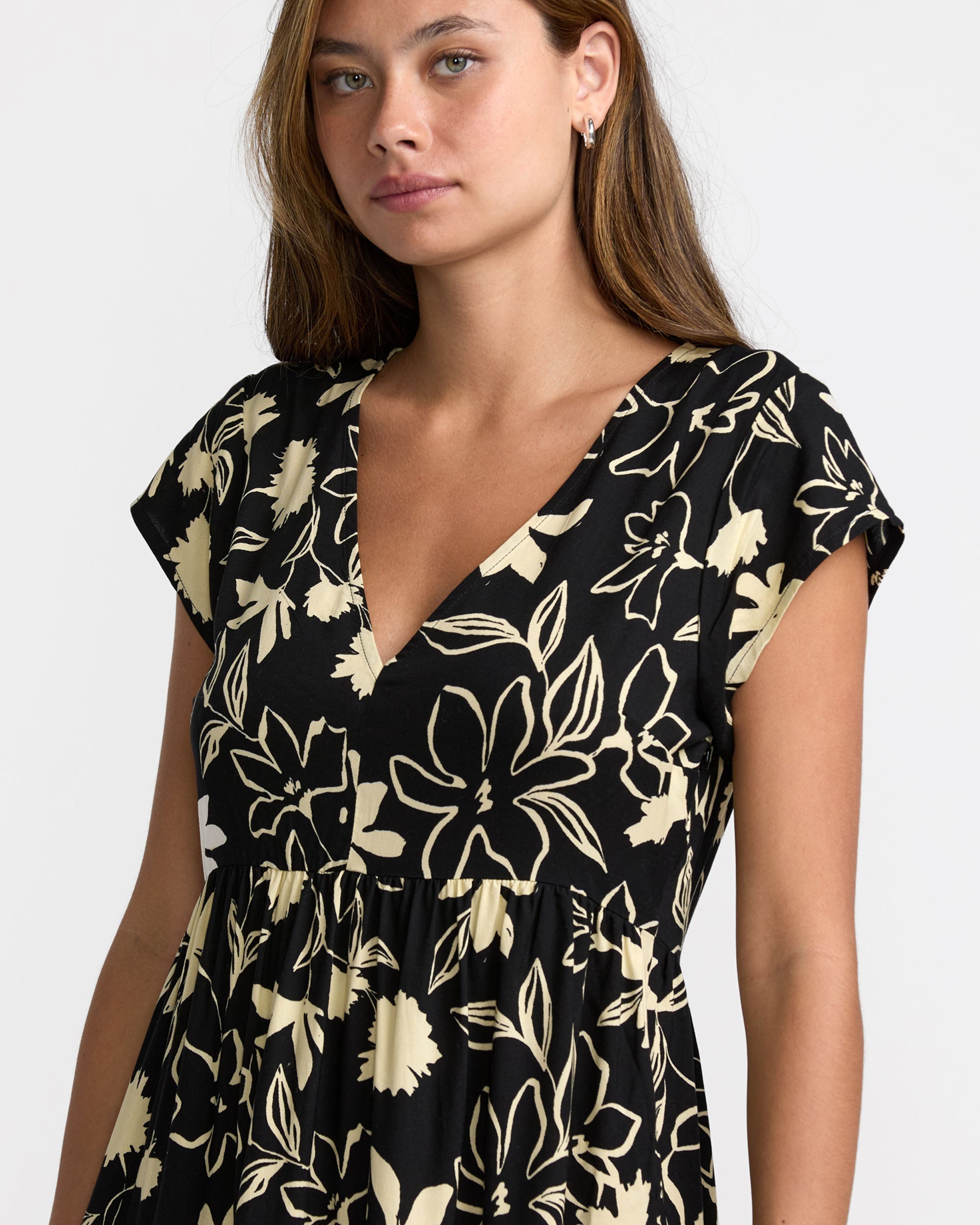 Vienna Dress - Rvca Black Floral | RVCA online