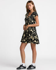 Vienna Dress - Rvca Black Floral | RVCA online