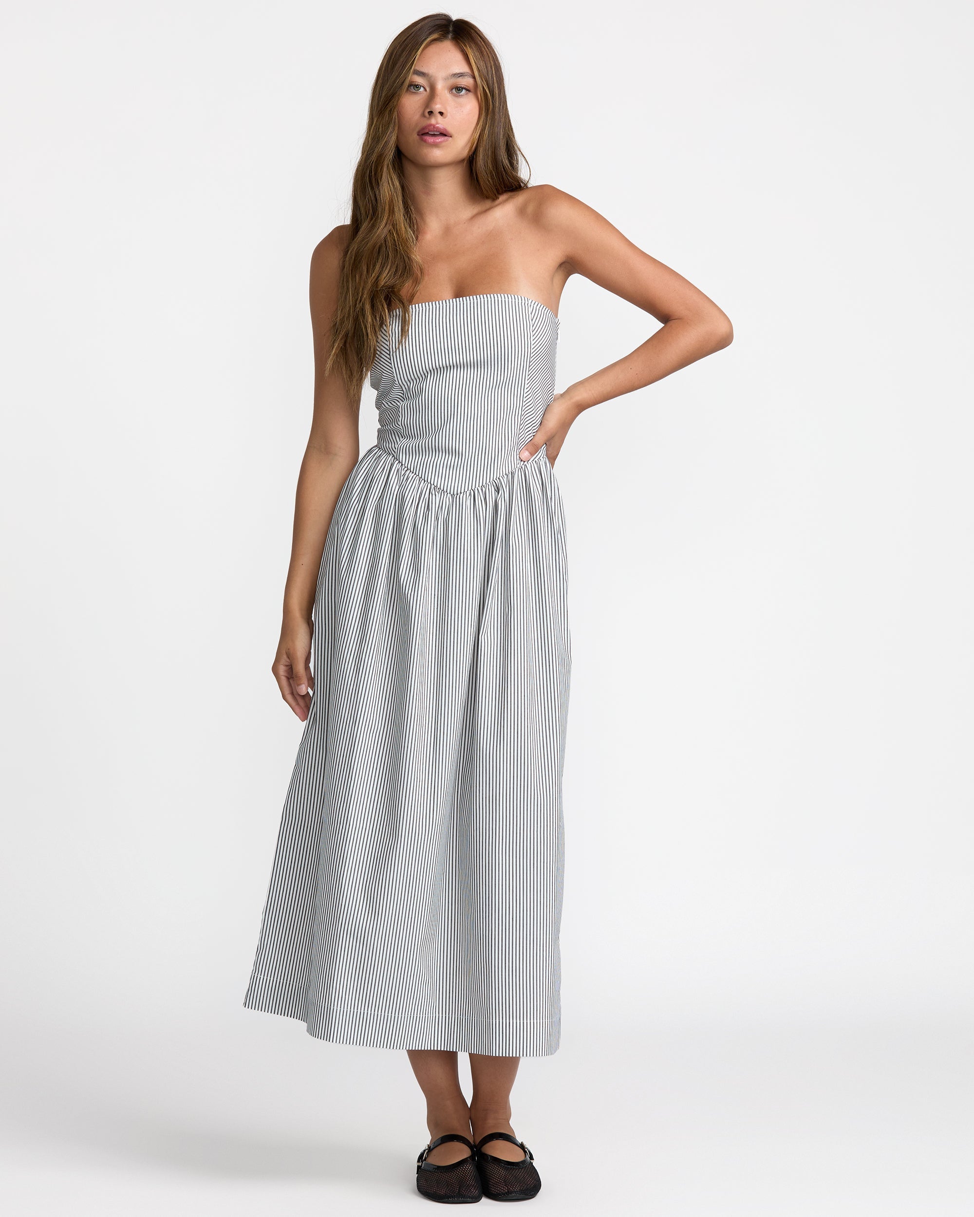 Florence Drop Waist Midi Dress - Pirate Black | RVCA online