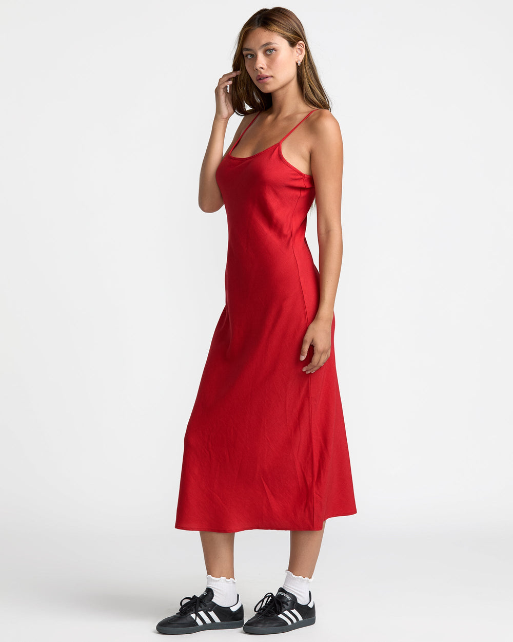 Lets Dance Slip Dress - Pepper Red | RVCA online