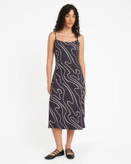 Let's Dance Slip Dress - Washed Black | RVCA on sale