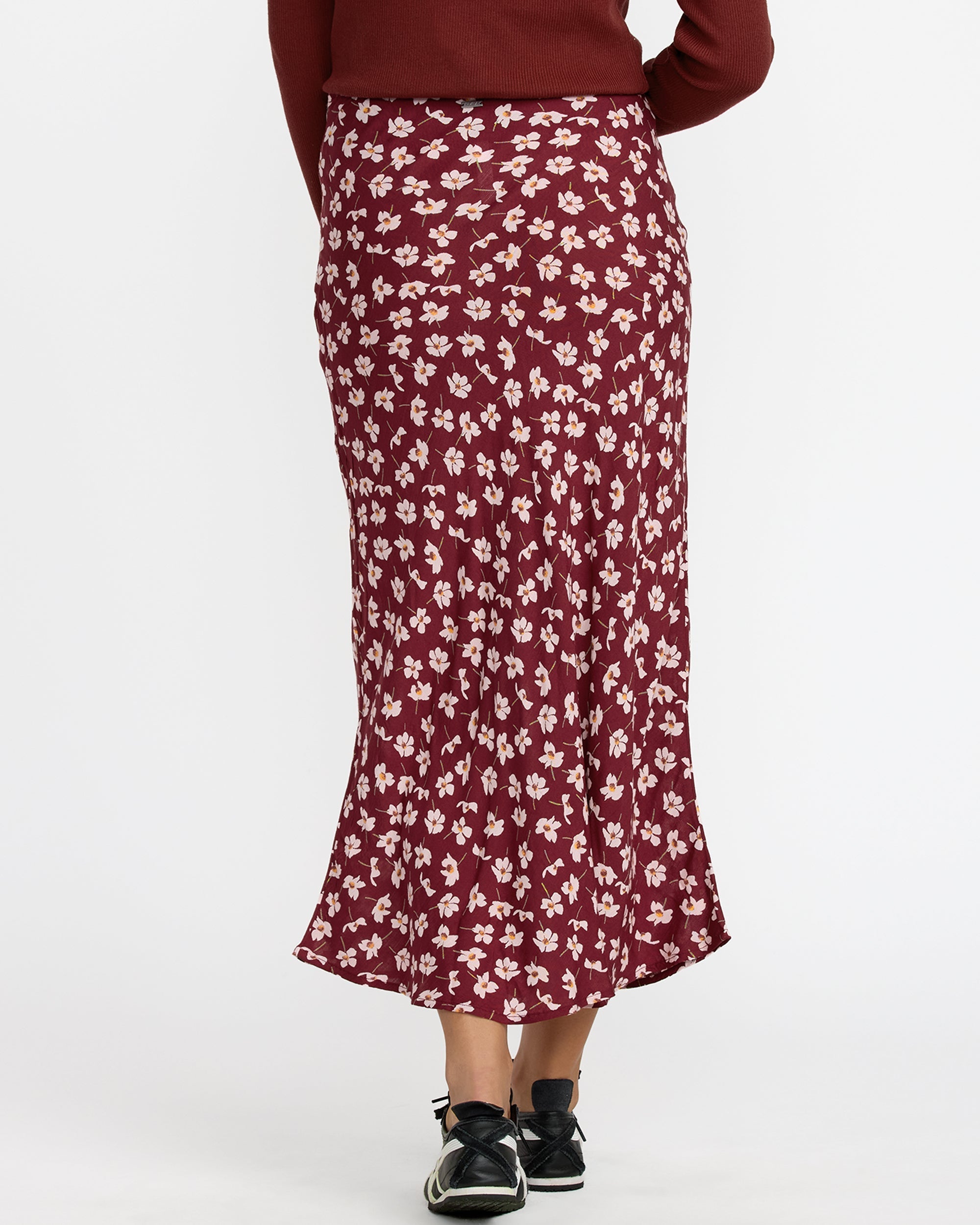 Annika Midi Skirt - Cranberry | RVCA US