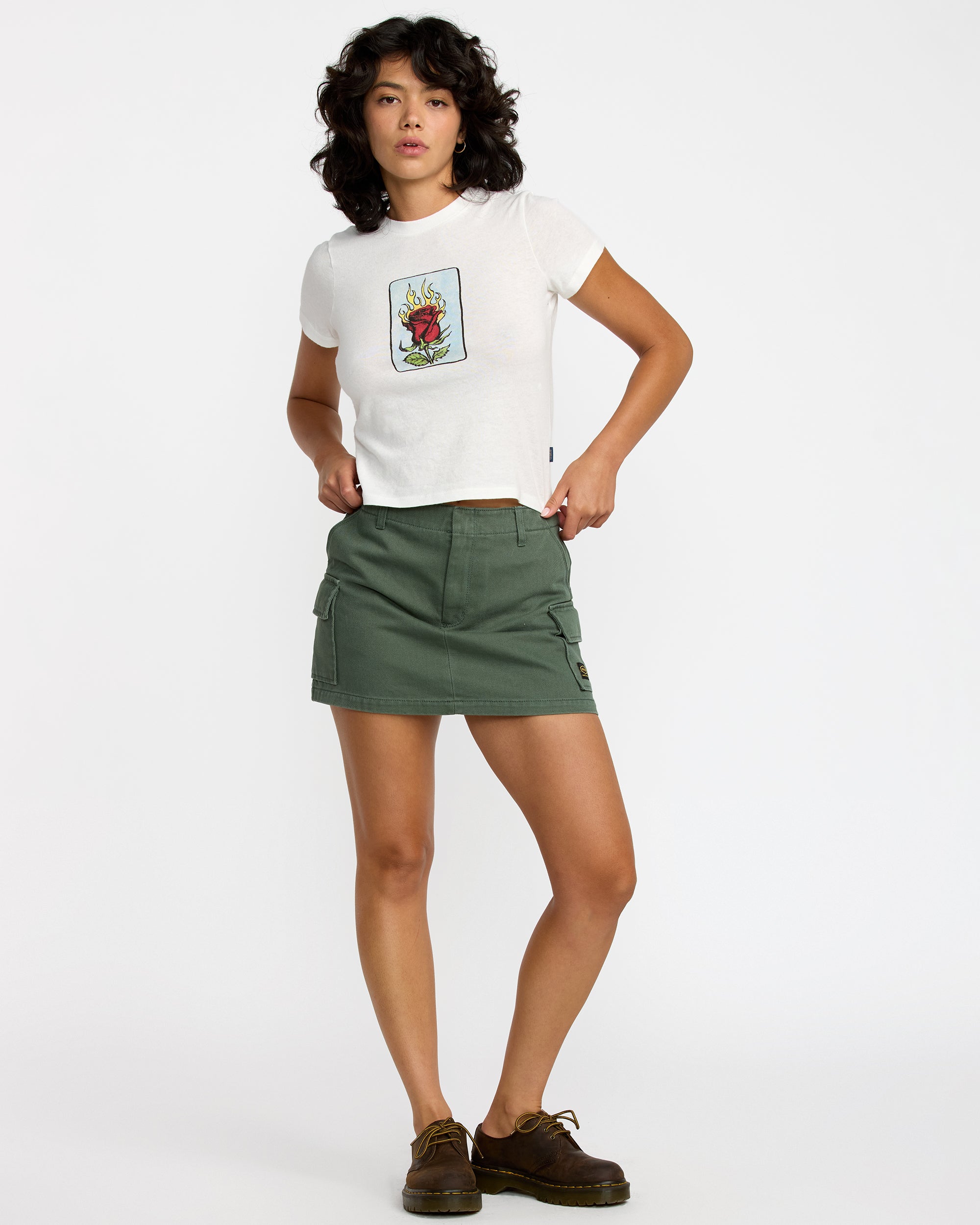 Dayshift Skort - Fir Green | RVCA on sale
