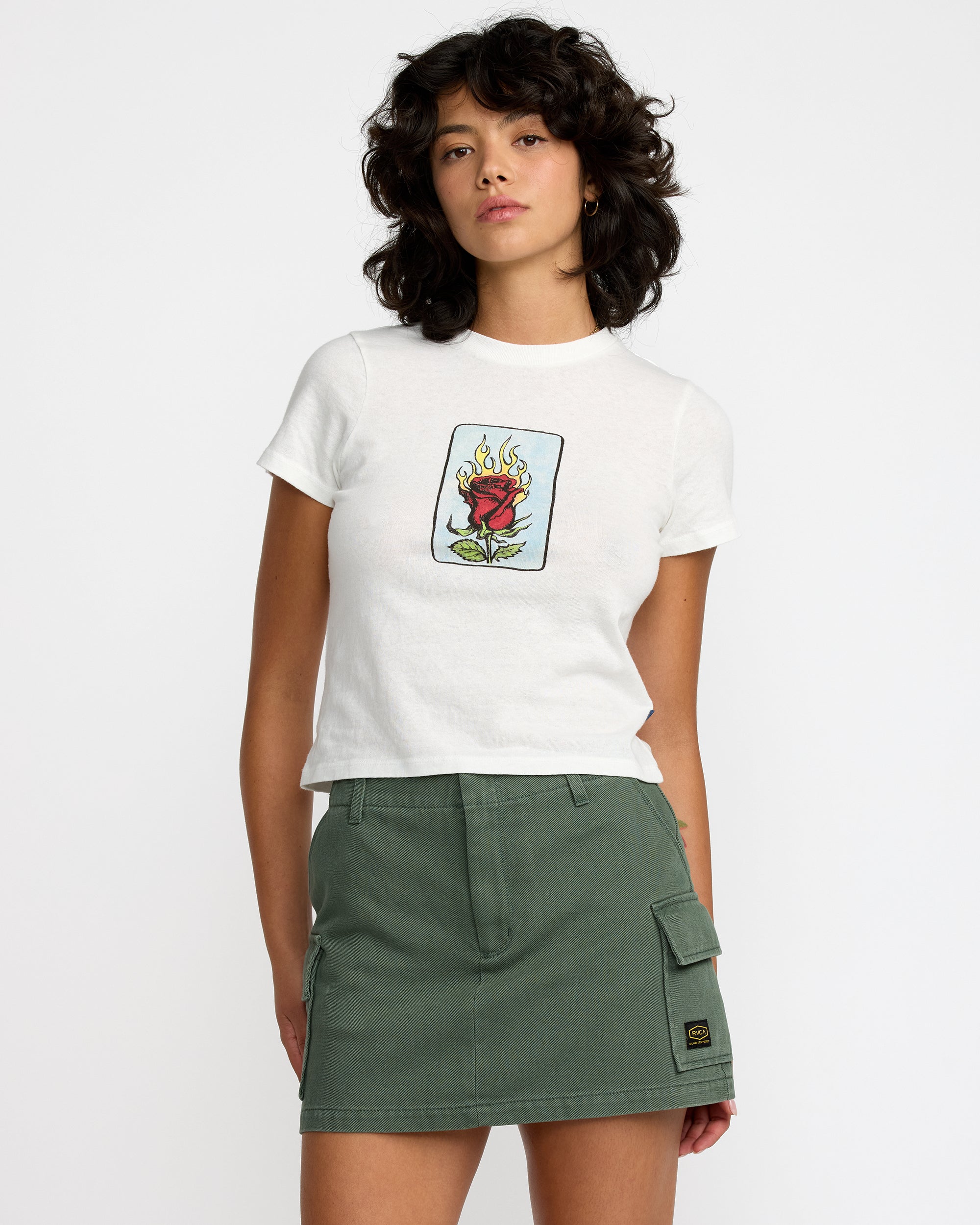 Dayshift Skort - Fir Green | RVCA on sale