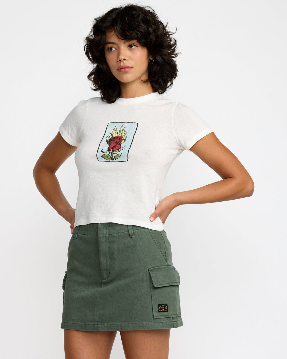 Dayshift Skort - Fir Green | RVCA on sale