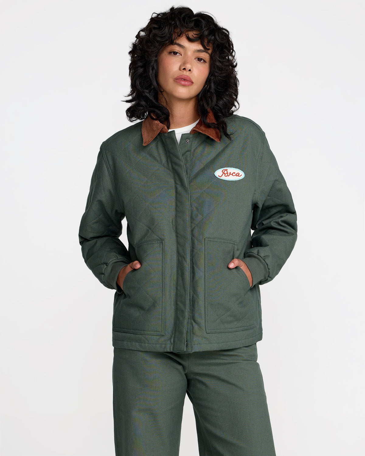 Clover Quilted Jacket - Wintermoss | RVCA US