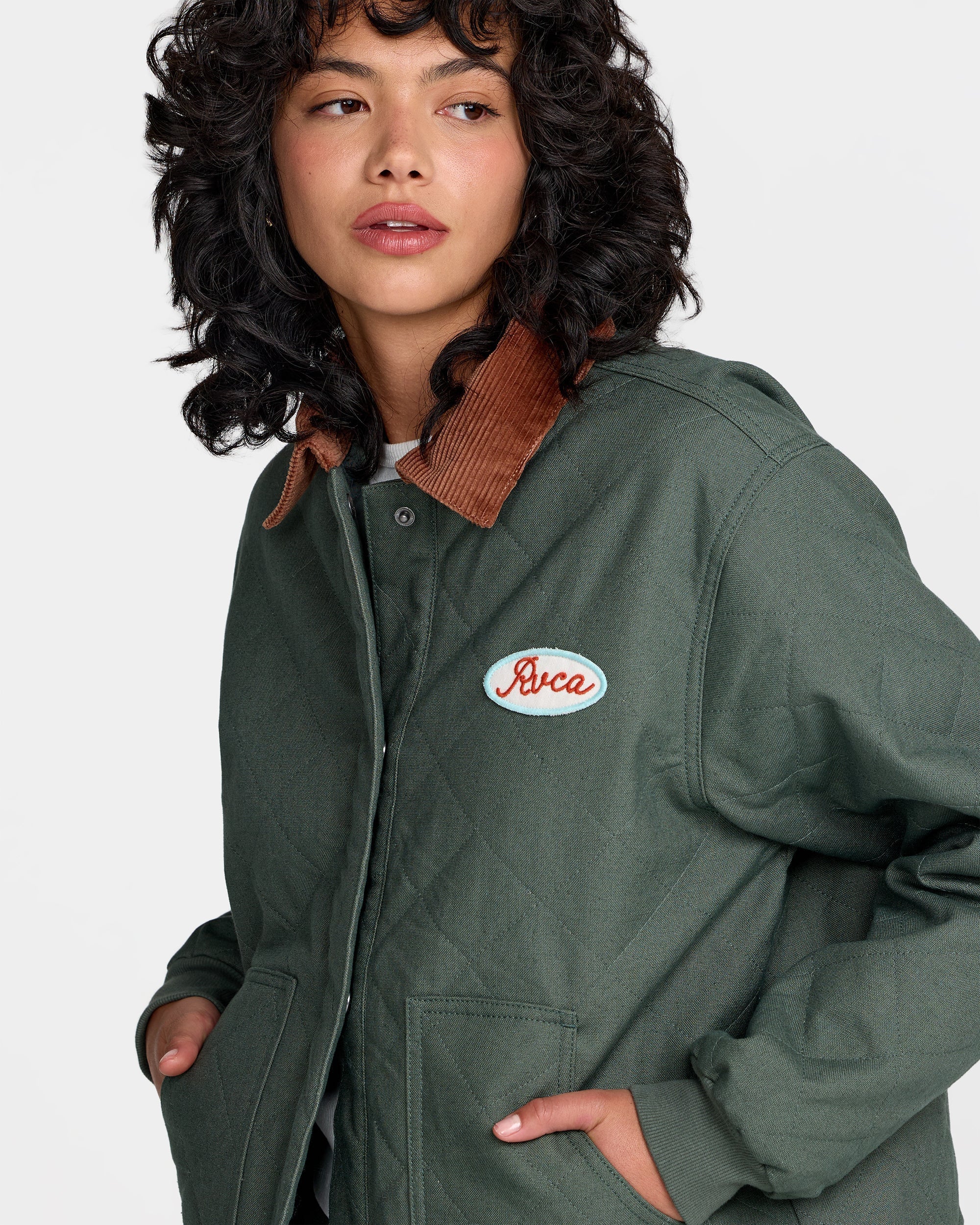 Clover Quilted Jacket - Wintermoss | RVCA US