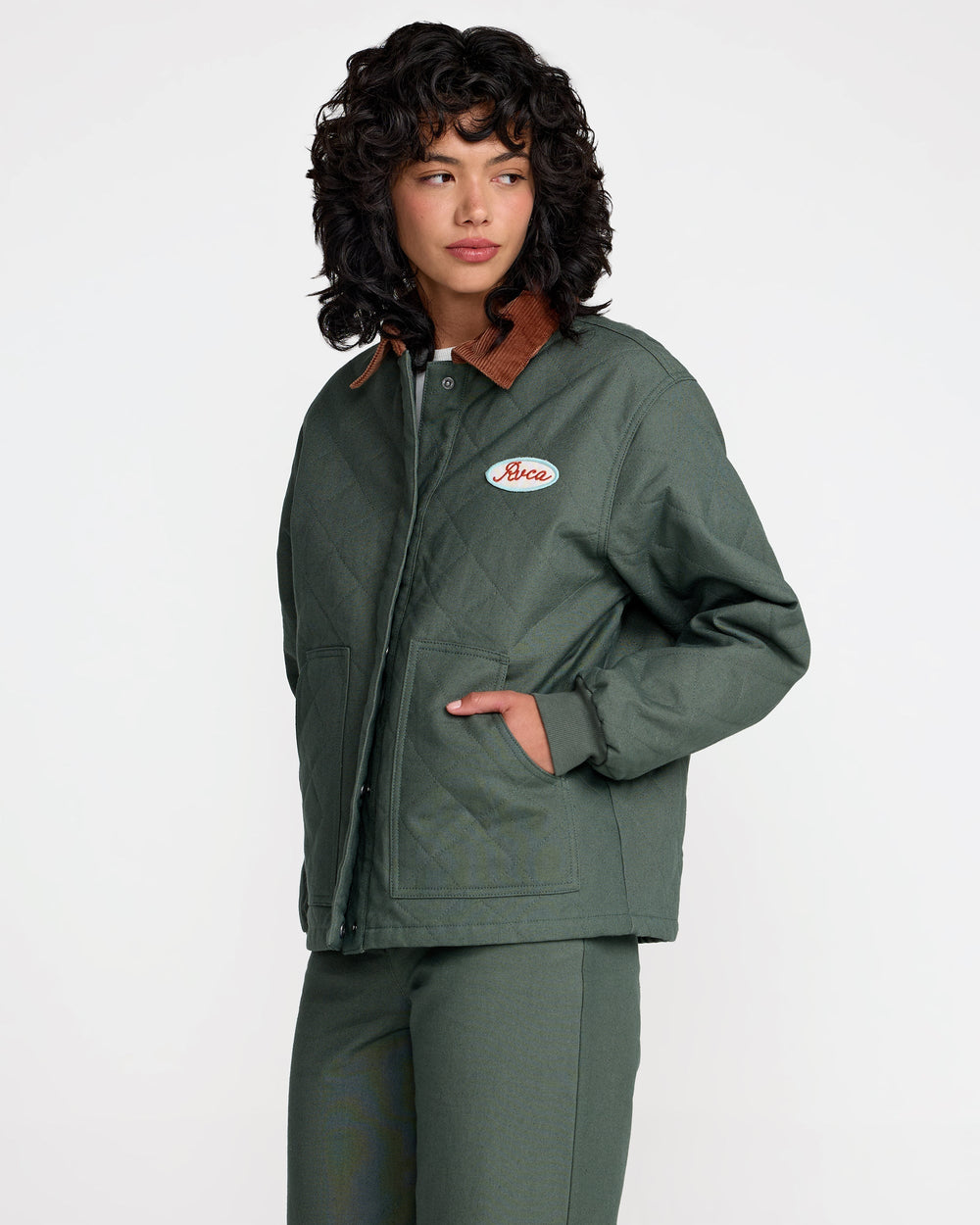 Clover Quilted Jacket - Wintermoss | RVCA US