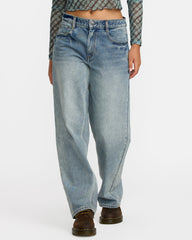 Coco II Denim Pant - Light Vintage Indigo | RVCA for sale