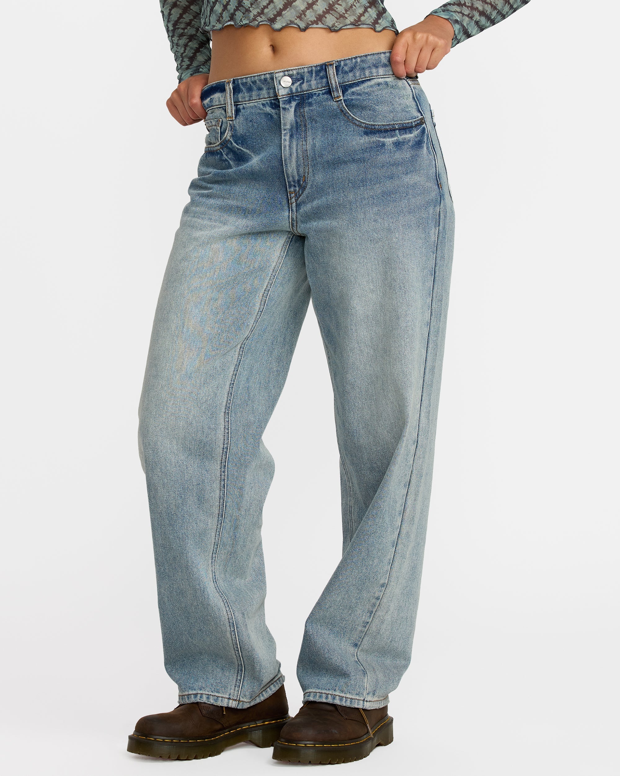 Coco II Denim Pant - Light Vintage Indigo | RVCA for sale