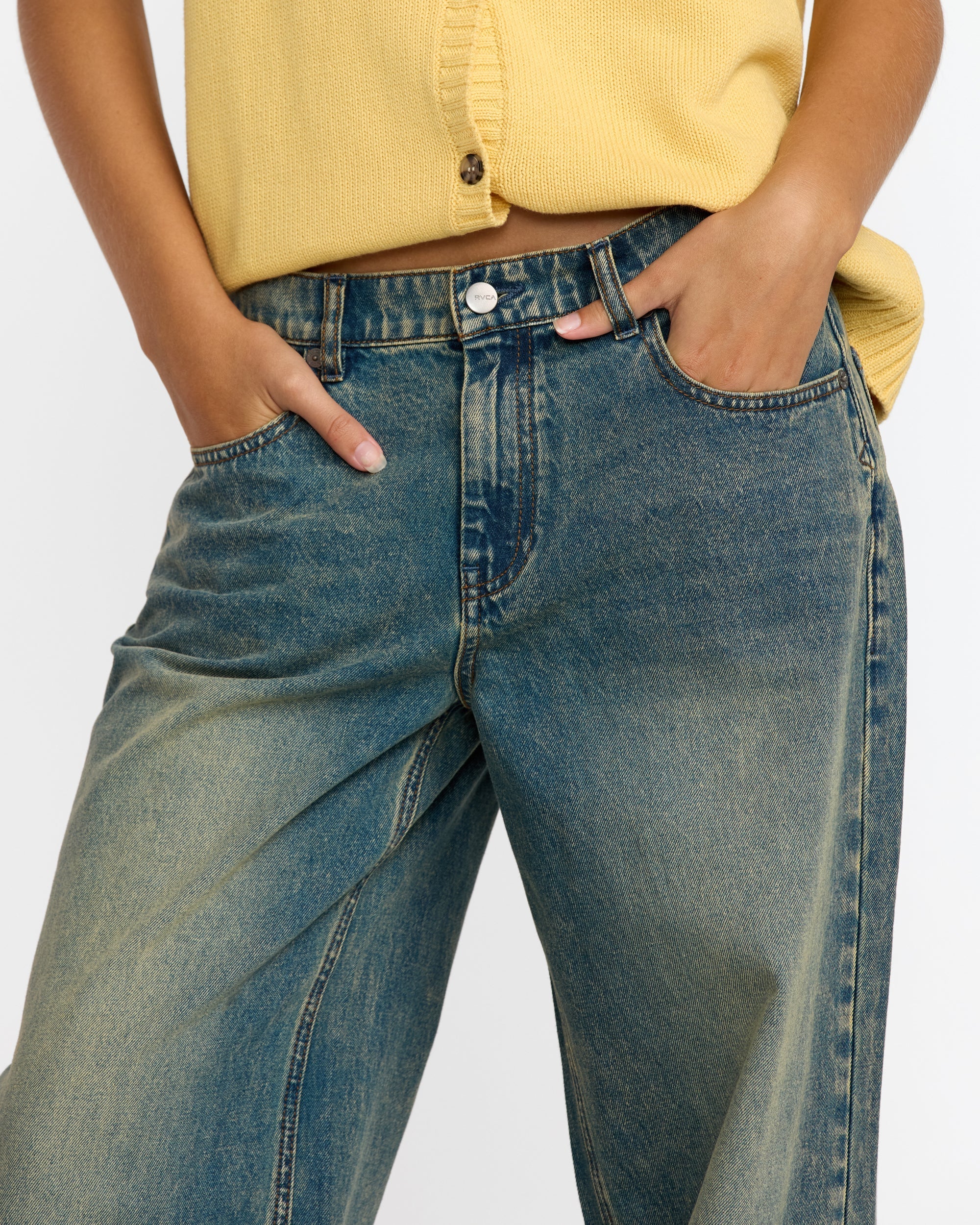 Loosey Pant - Dusty Blue Wash | RVCA discount