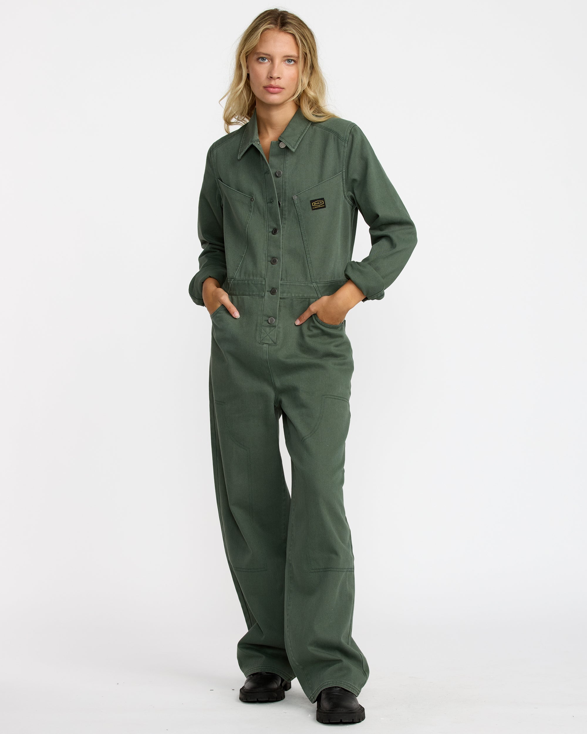 Dayshift Boiler Suit - Fir Green | RVCA for sale
