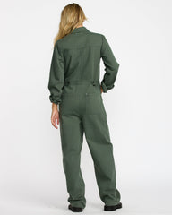 Dayshift Boiler Suit - Fir Green | RVCA for sale