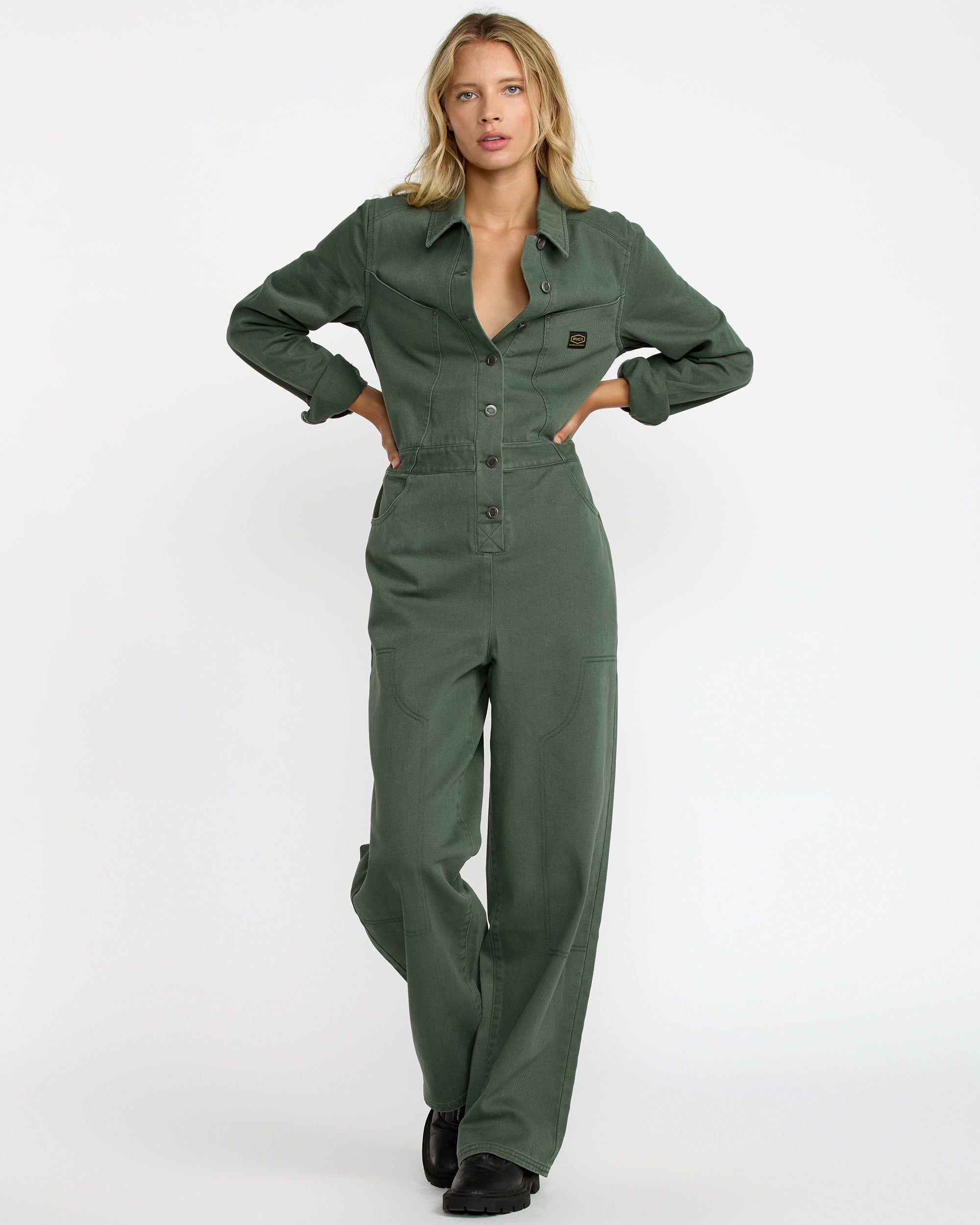 Dayshift Boiler Suit - Fir Green | RVCA for sale