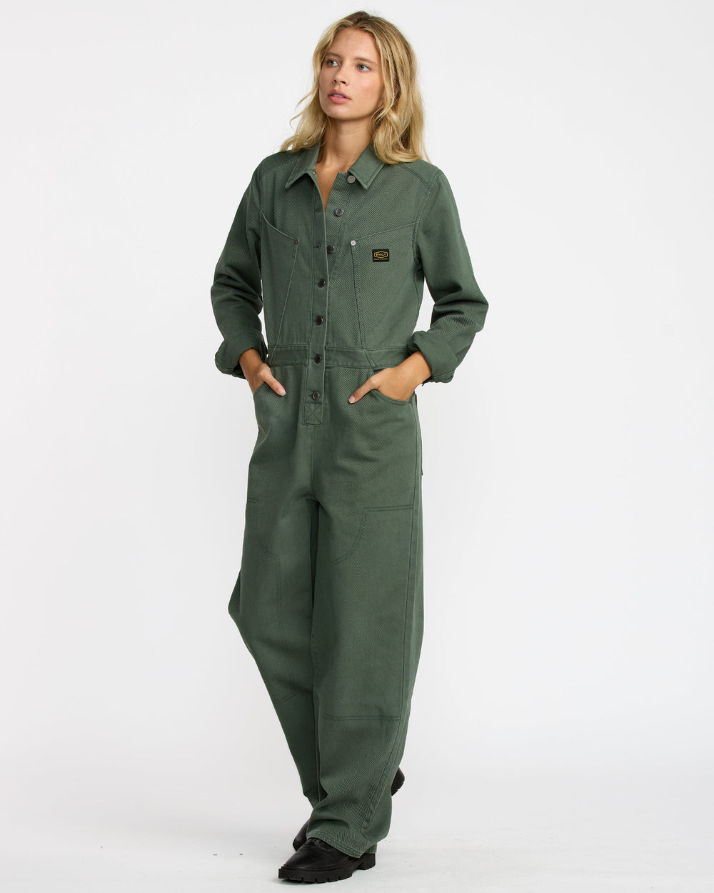Dayshift Boiler Suit - Fir Green | RVCA for sale