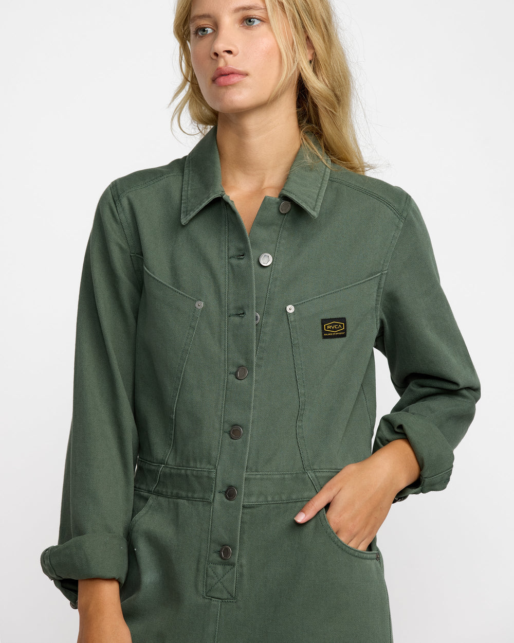 Dayshift Boiler Suit - Fir Green | RVCA for sale