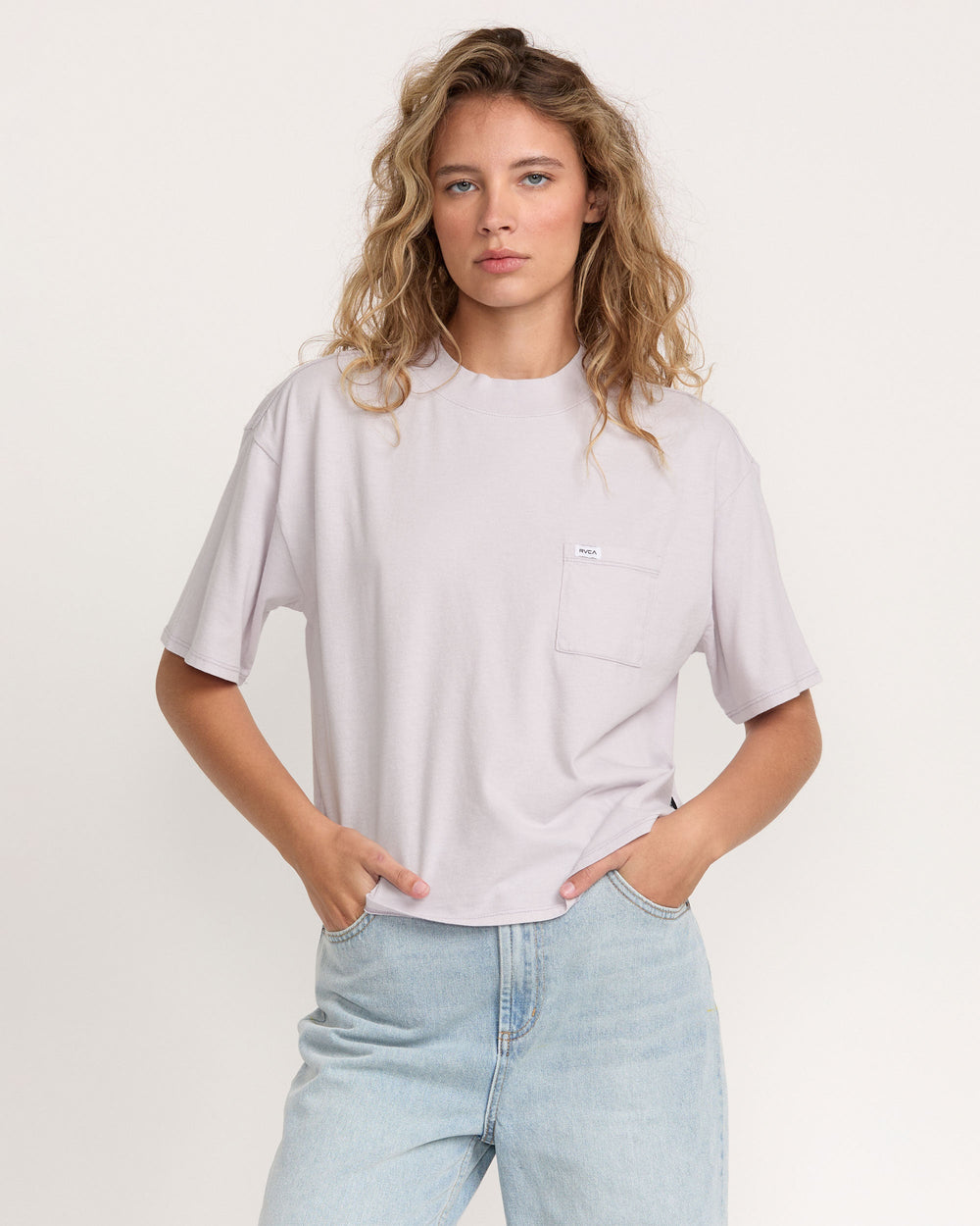 Kinney Tee Pocket PTC - Fog | RVCA sale