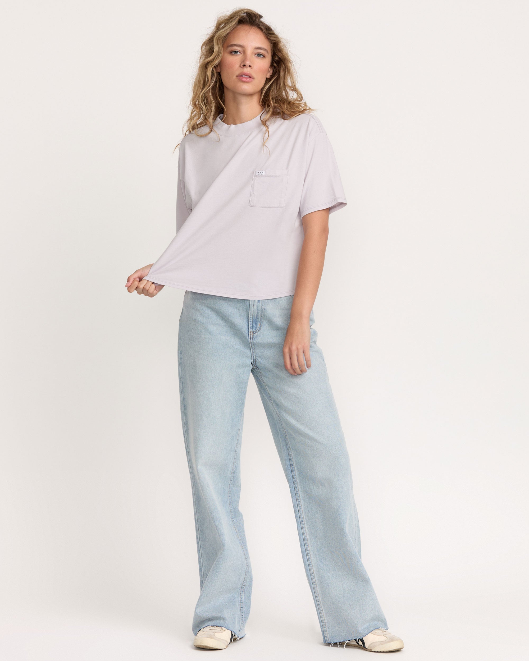 Kinney Tee Pocket PTC - Fog | RVCA sale