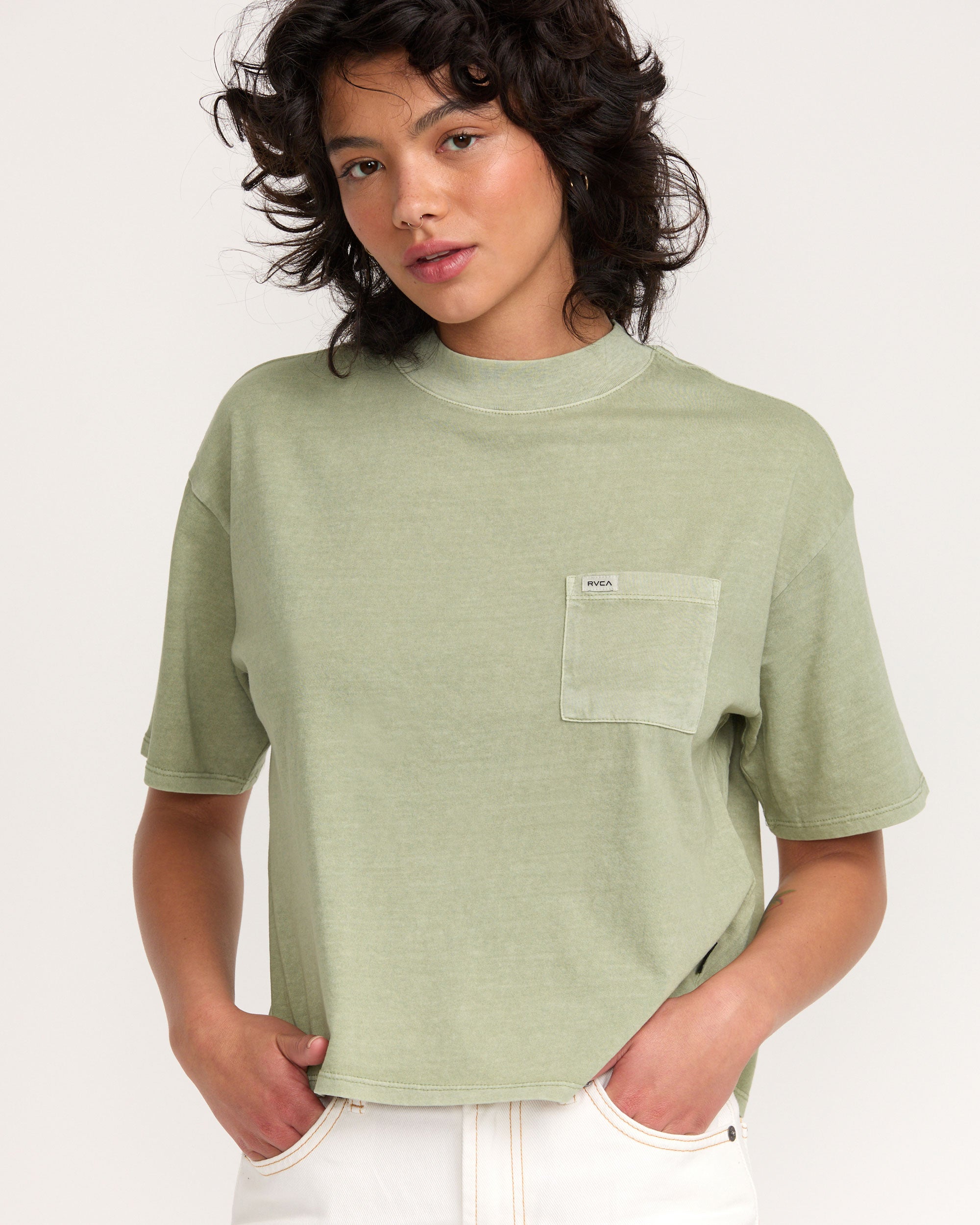 Kinney Tee Pocket PTC - Green Tea | RVCA near me