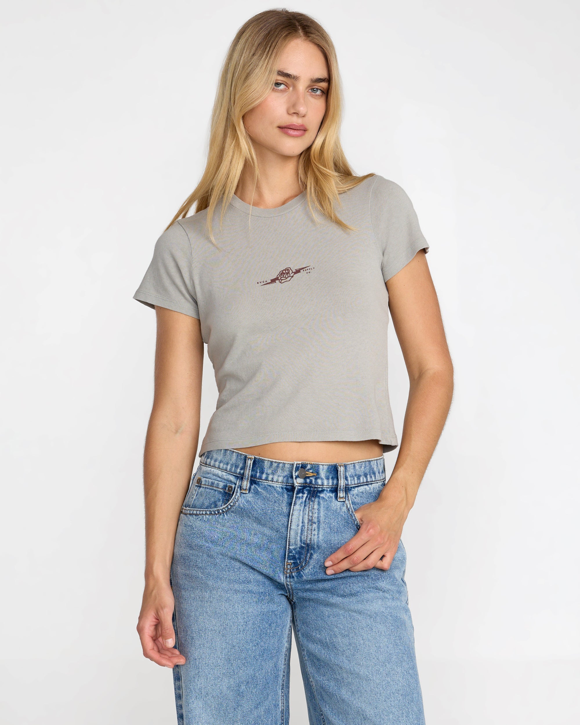 411 Tee - Sky Grey | RVCA near me