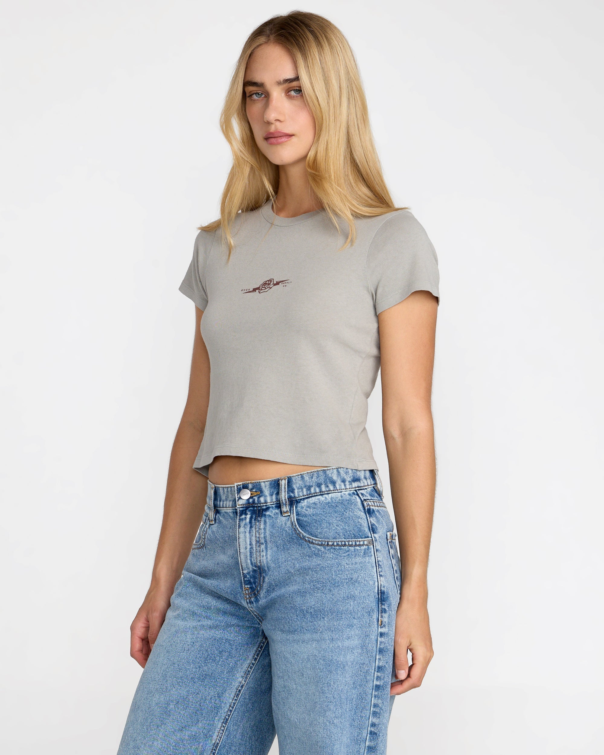 411 Tee - Sky Grey | RVCA near me