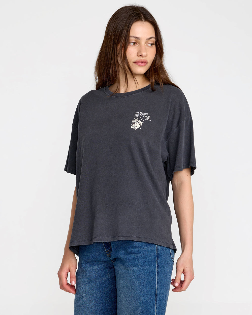 Move On BF Tee - Graphite | RVCA for sale