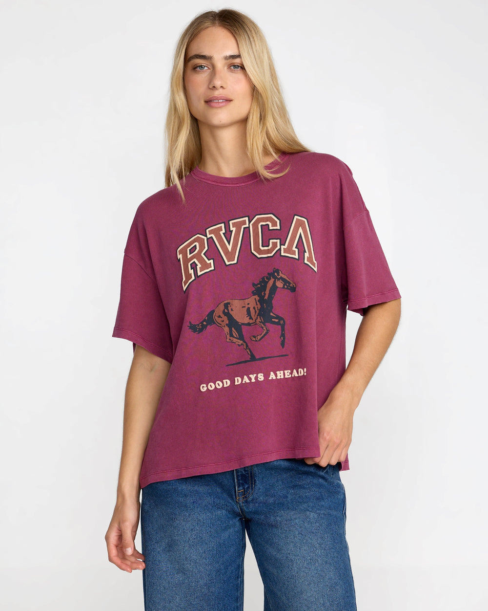 Move On BF Tee - Mulberry | RVCA near me