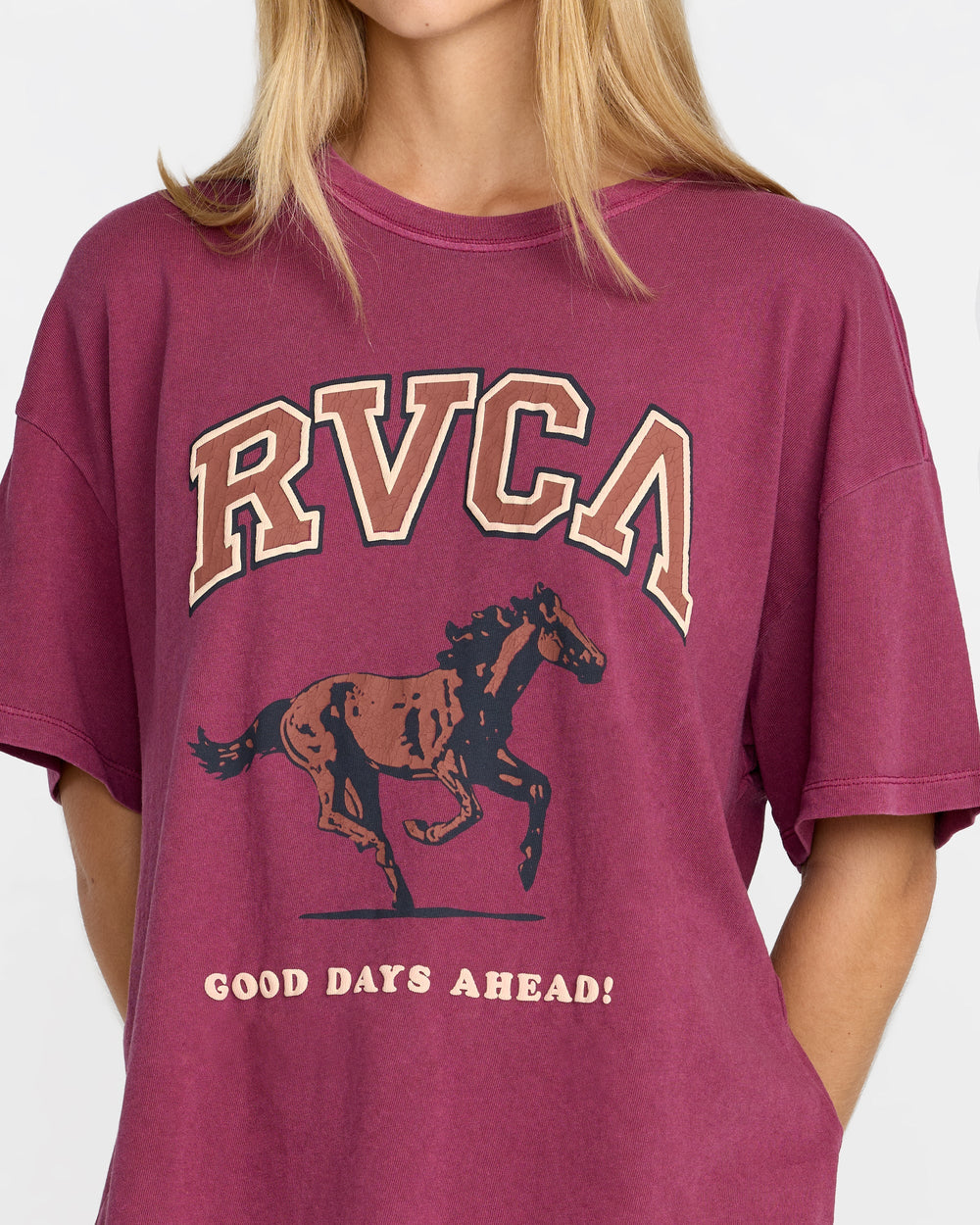 Move On BF Tee - Mulberry | RVCA near me