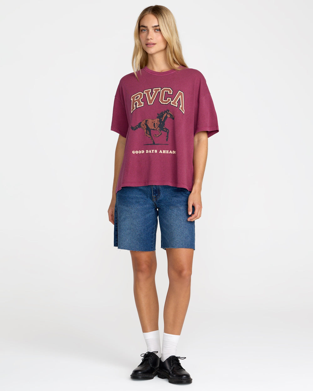 Move On BF Tee - Mulberry | RVCA near me