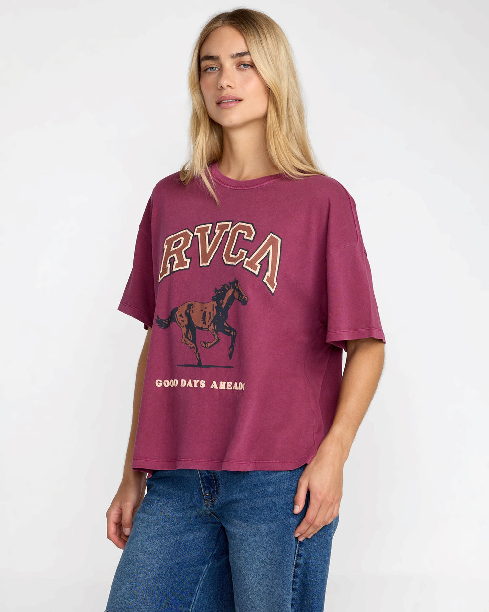 Move On BF Tee - Mulberry | RVCA near me