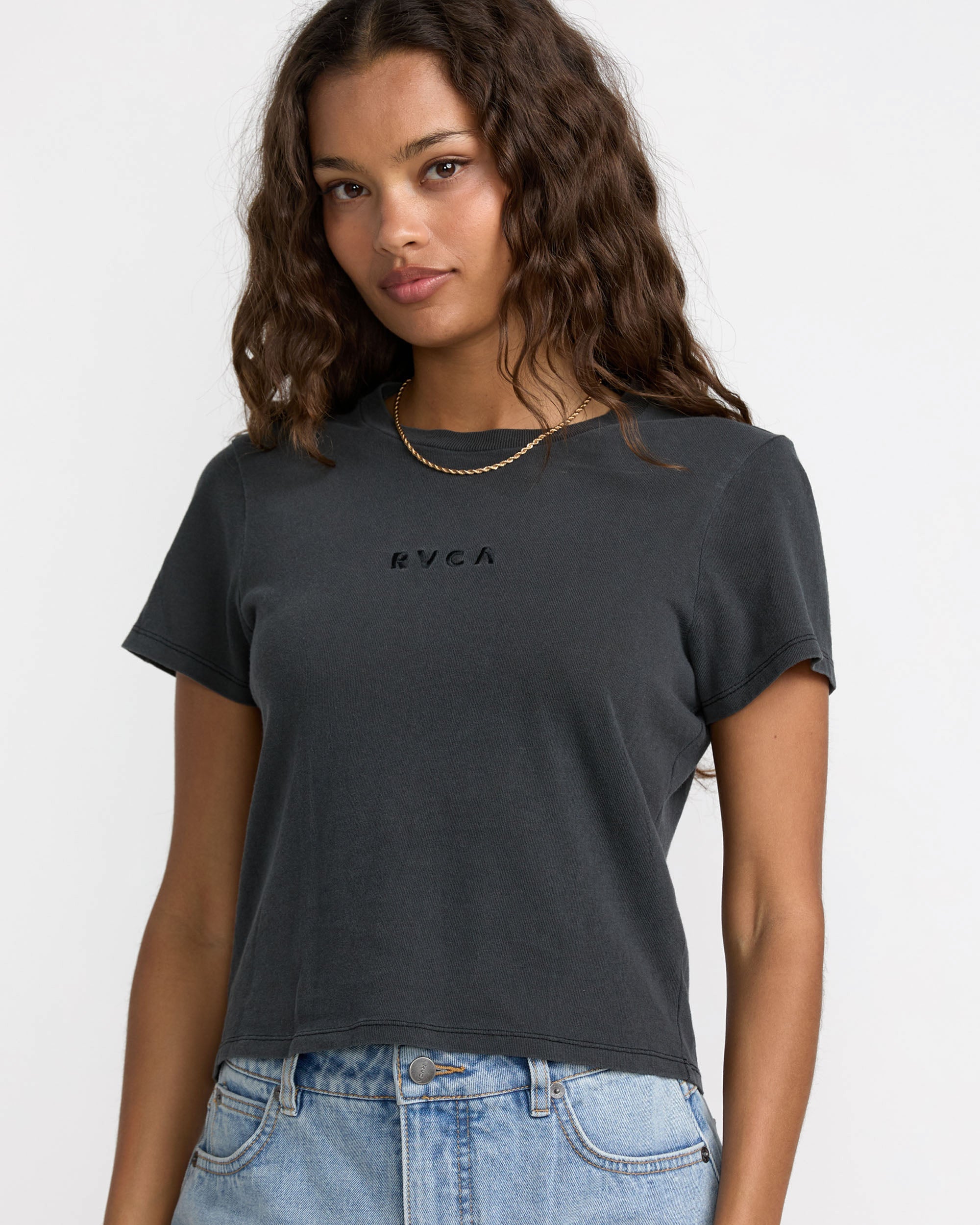 Forever Tee - Washed Black | RVCA on sale