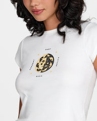 Ribbed Slim Tee - Antique White | RVCA US