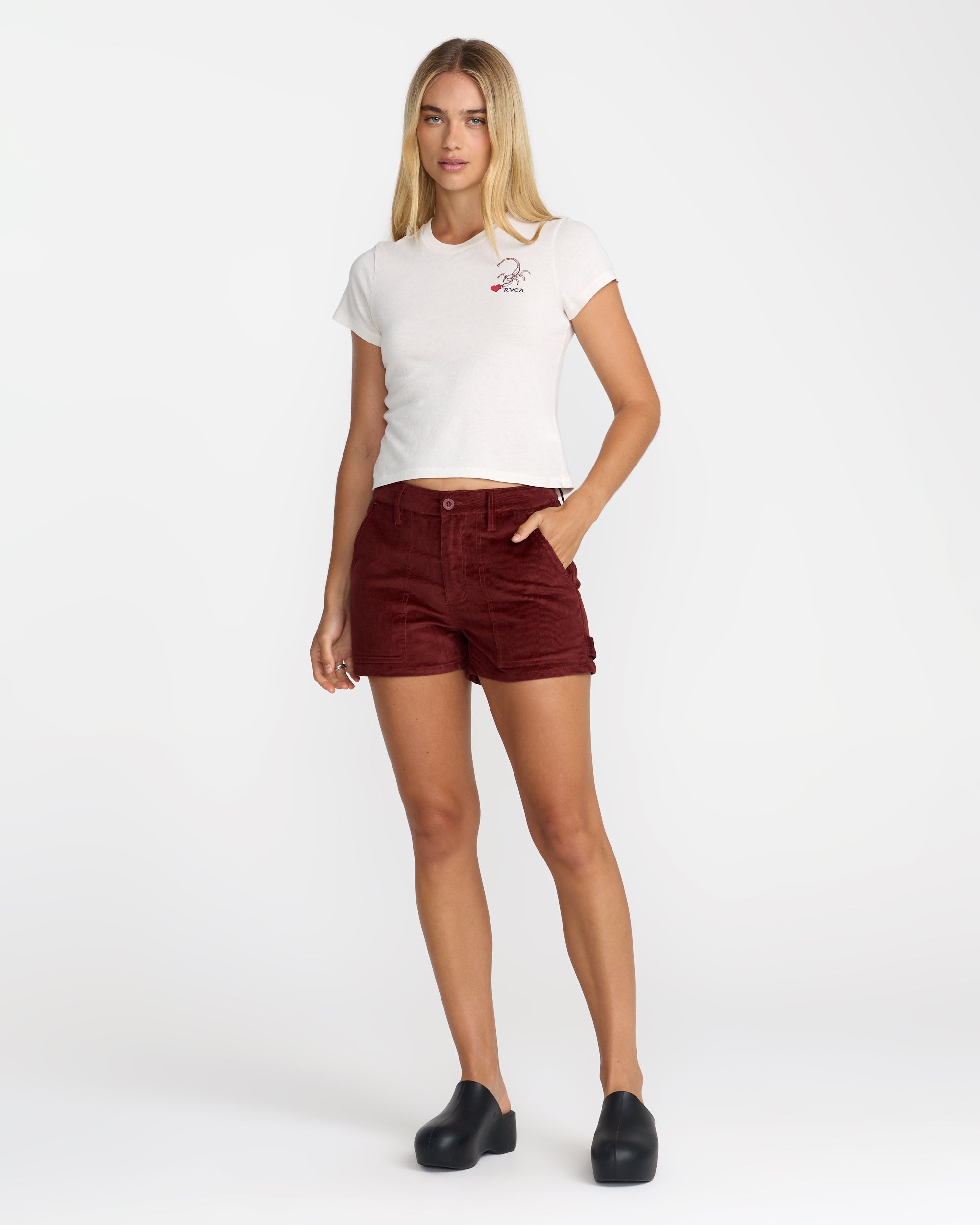Scorpion 411 Tee - Cloud | RVCA for sale