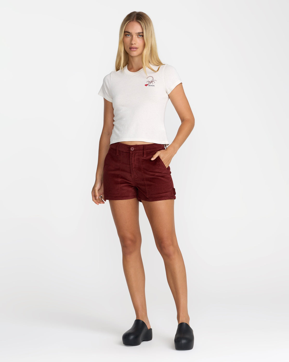 Scorpion 411 Tee - Cloud | RVCA for sale