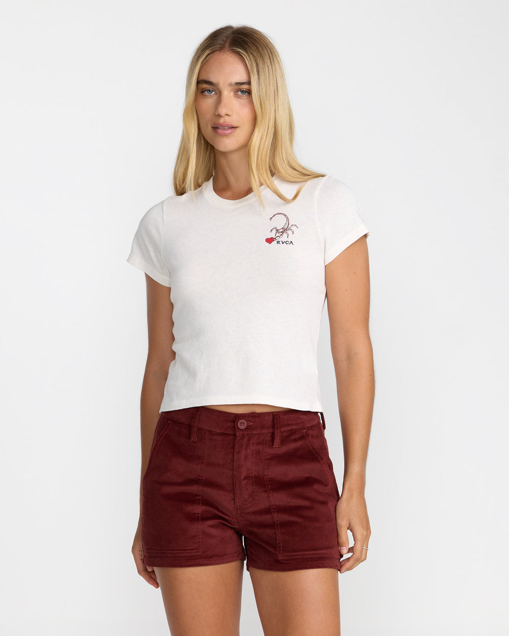 Scorpion 411 Tee - Cloud | RVCA for sale