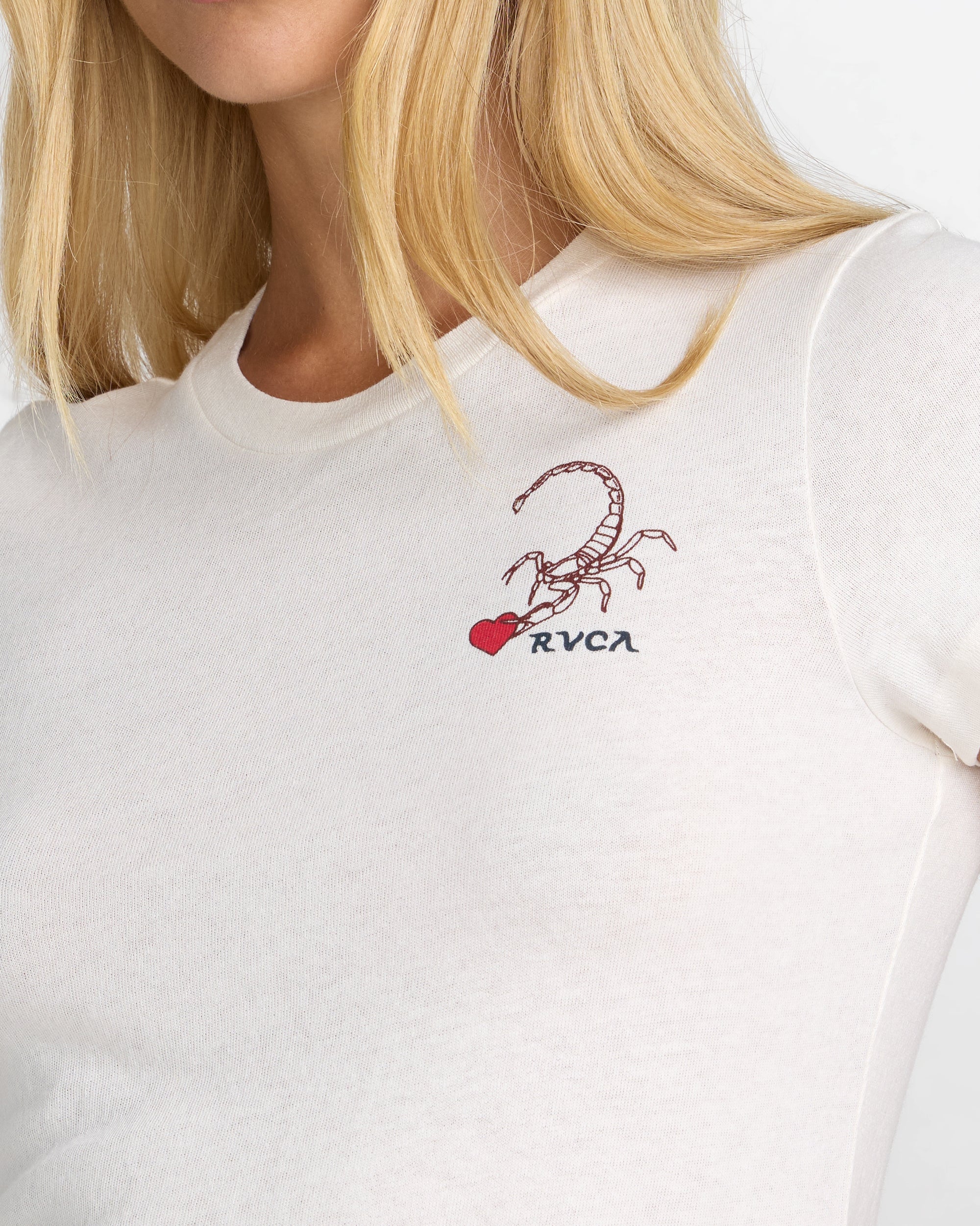 Scorpion 411 Tee - Cloud | RVCA for sale