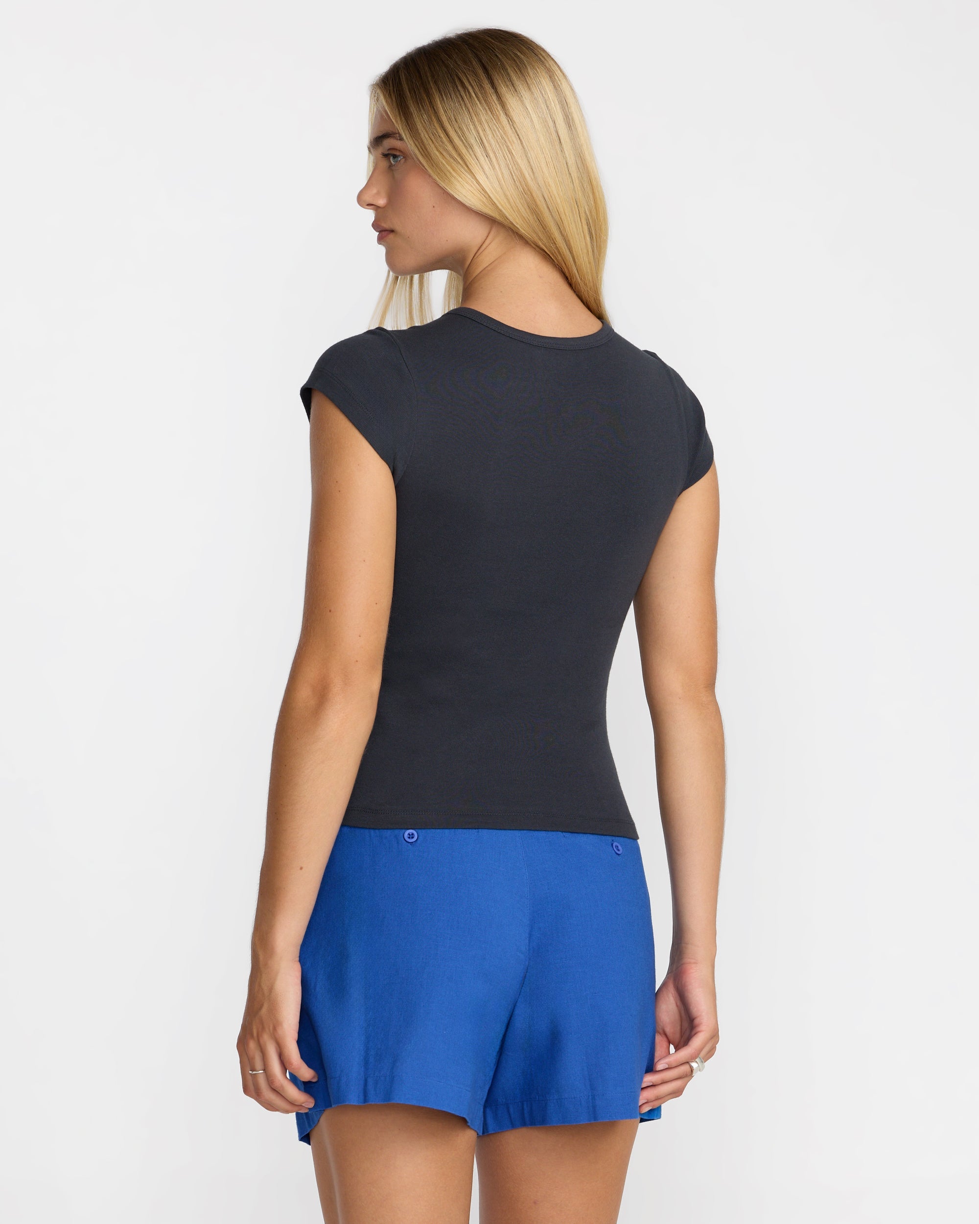 The Only Way Slim Tee - Washed Black | RVCA sale