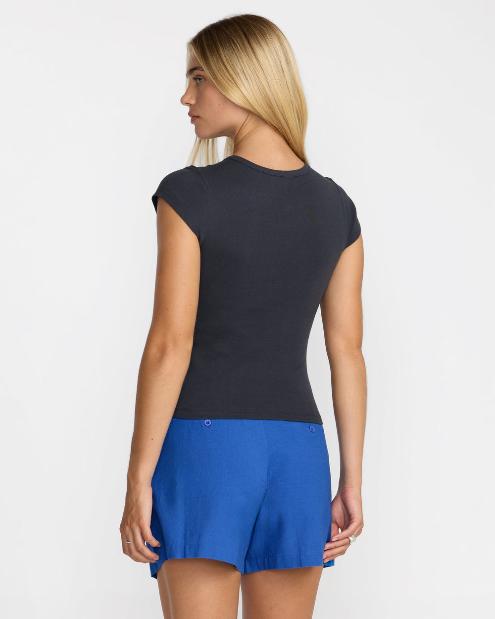 The Only Way Slim Tee - Washed Black | RVCA sale