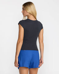 The Only Way Slim Tee - Washed Black | RVCA sale