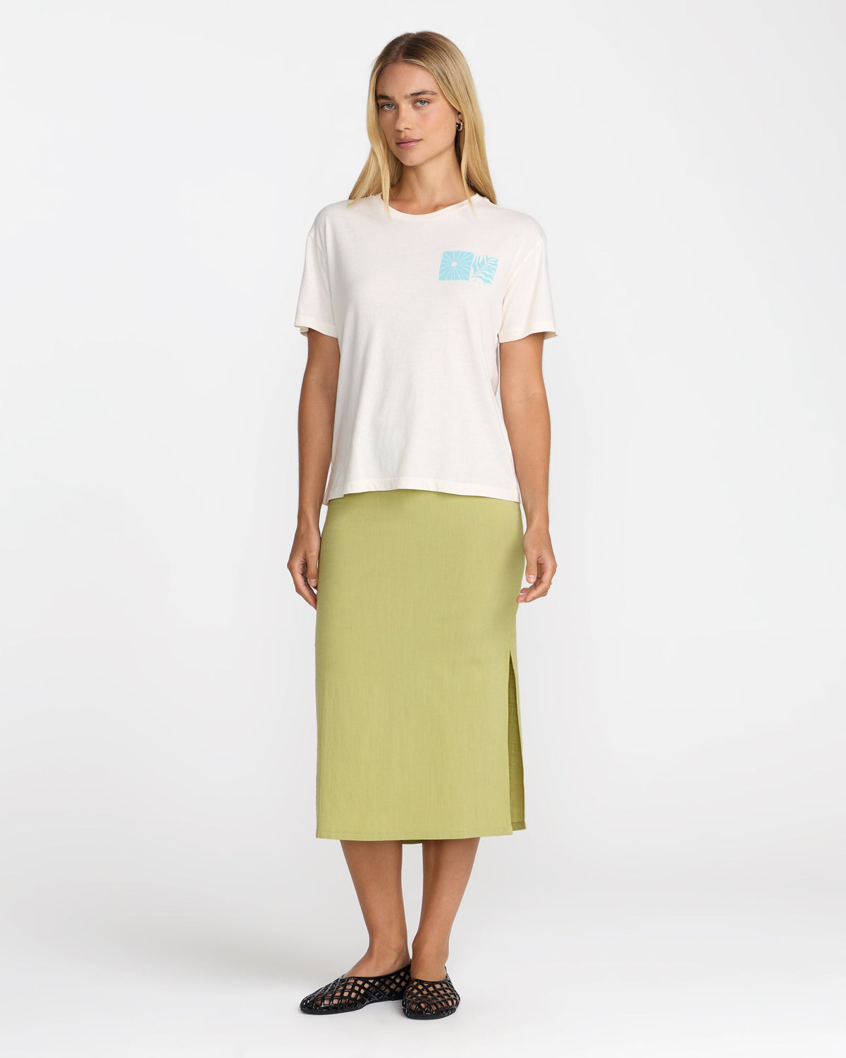 Sun Tides Icon Tee - Cloud | RVCA discount