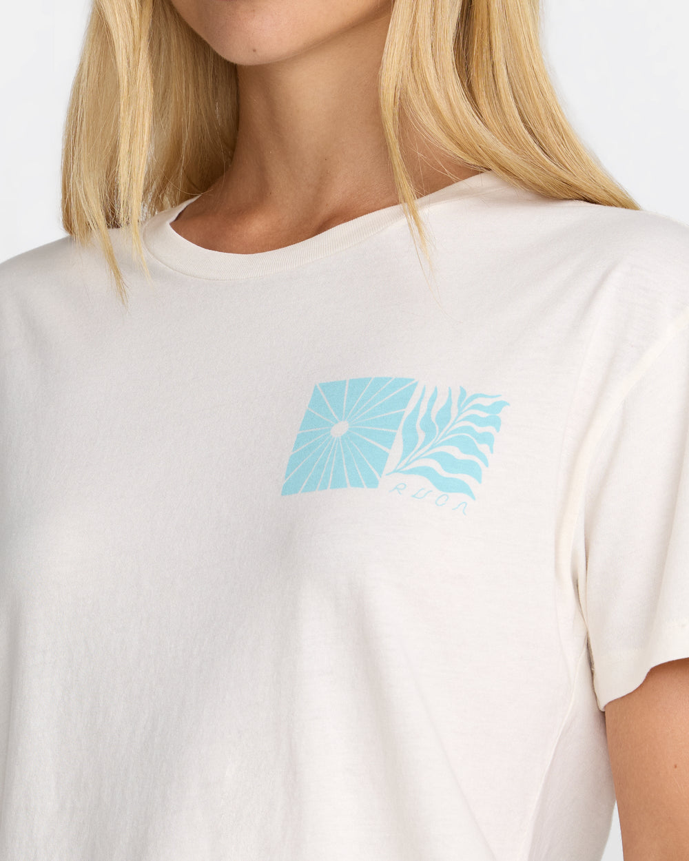 Sun Tides Icon Tee - Cloud | RVCA discount