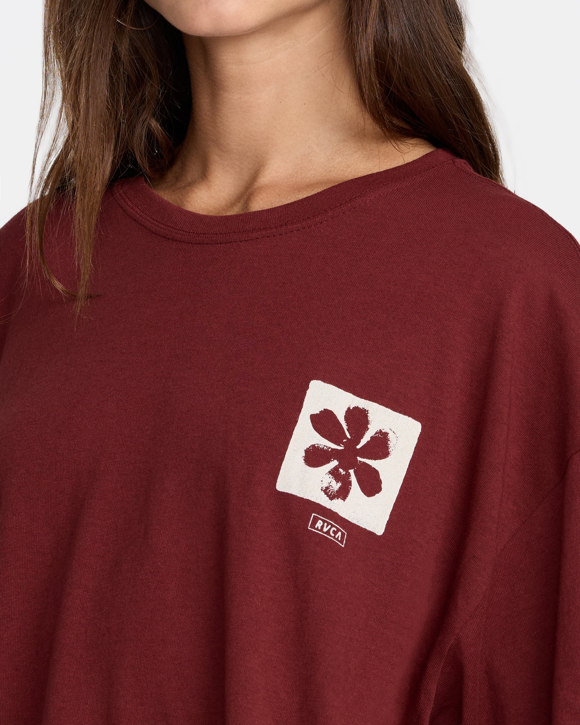 Open Minds Boyfriend Tee - Madder Brown | RVCA near me
