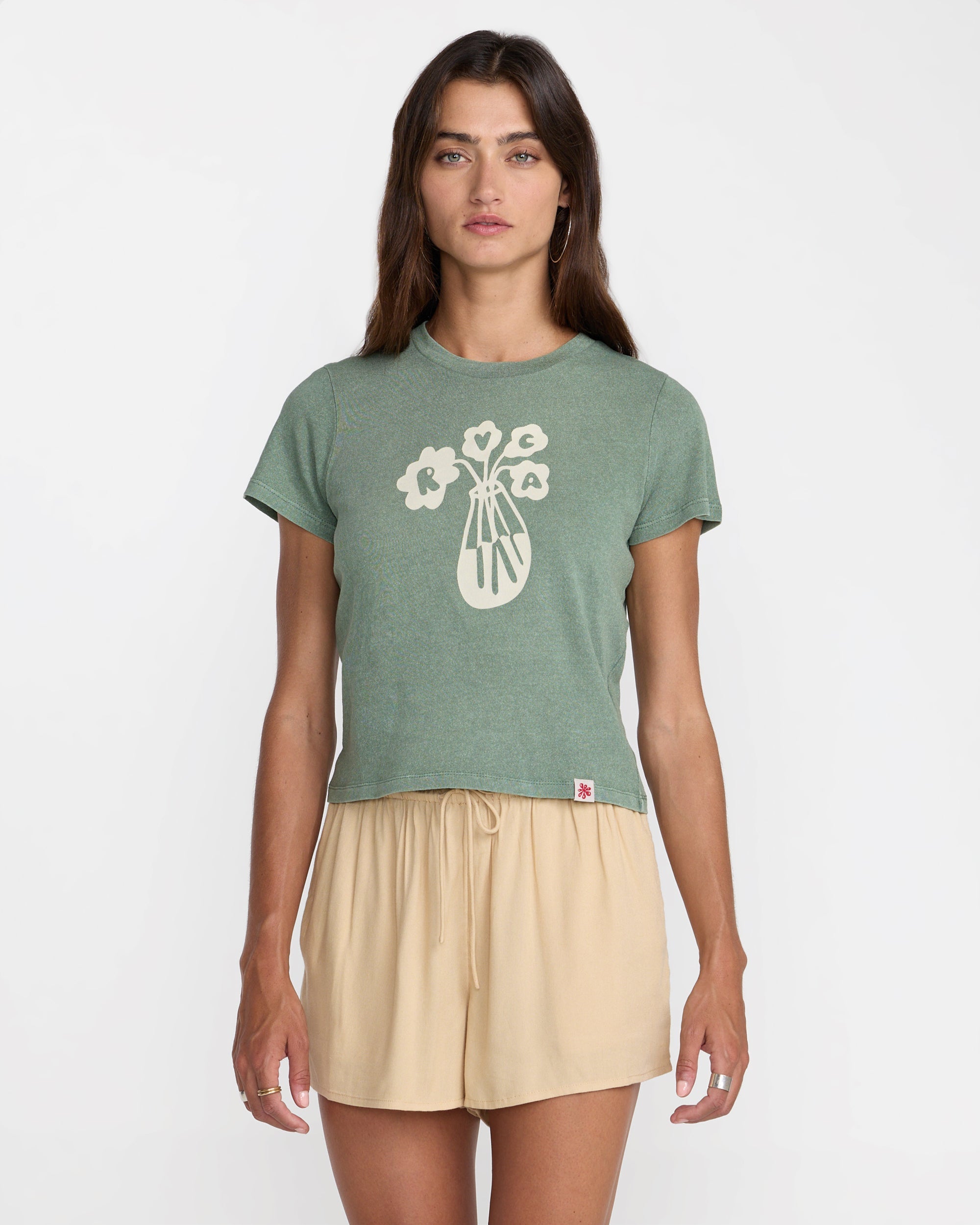 Bryce Baker 411 Tee - Jade | RVCA outlet