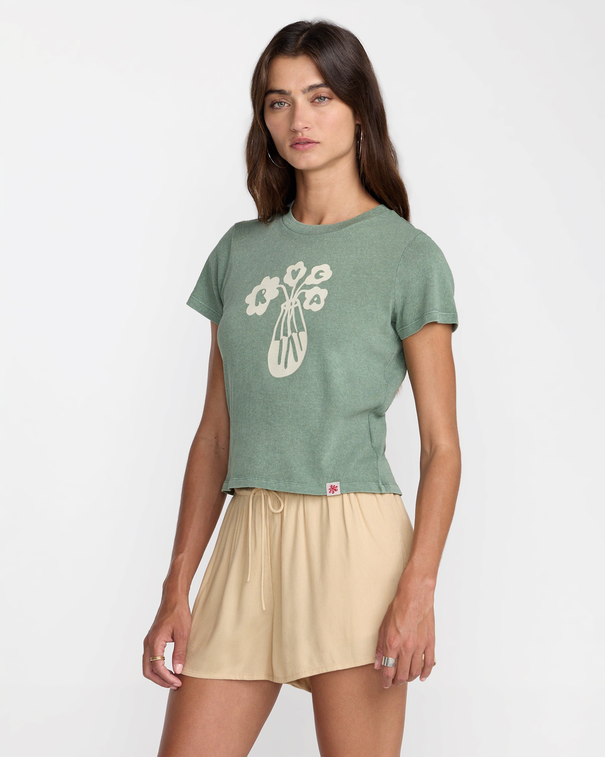 Bryce Baker 411 Tee - Jade | RVCA outlet
