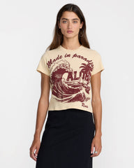 Made In Paradise Tee - Light Tan | RVCA near me