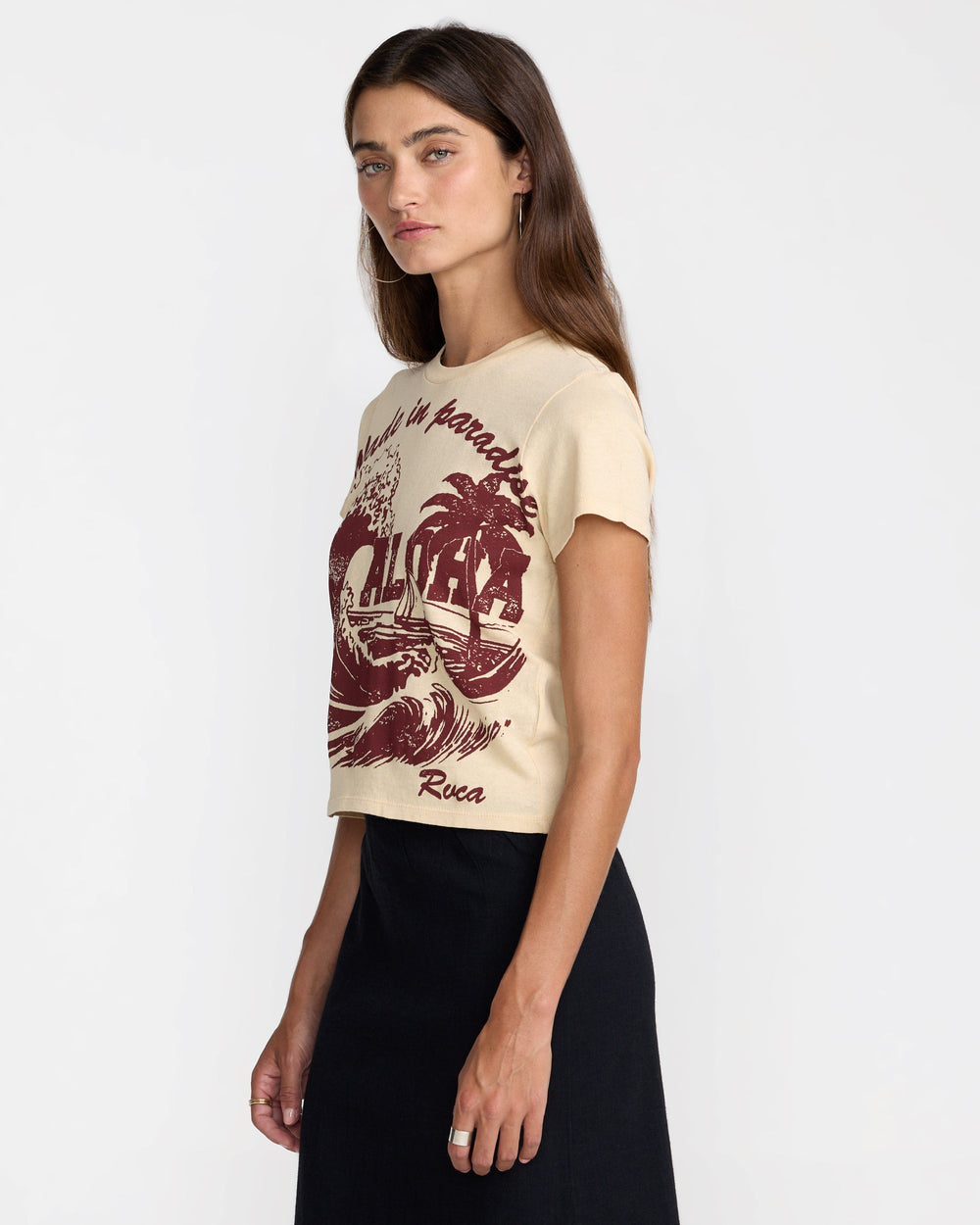 Made In Paradise Tee - Light Tan | RVCA near me