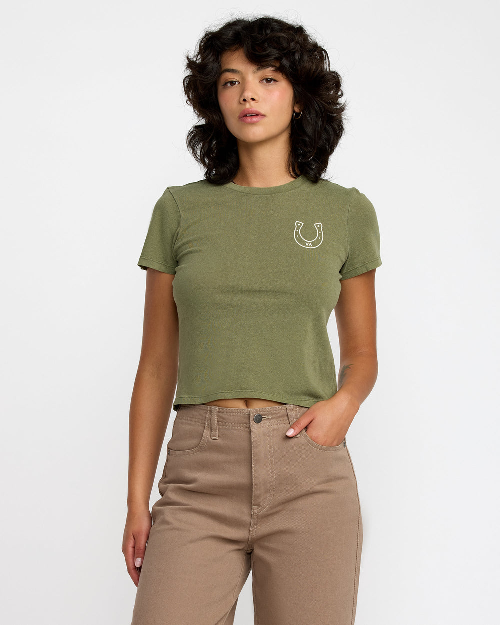 411 Tee - Cypress Green | RVCA outlet